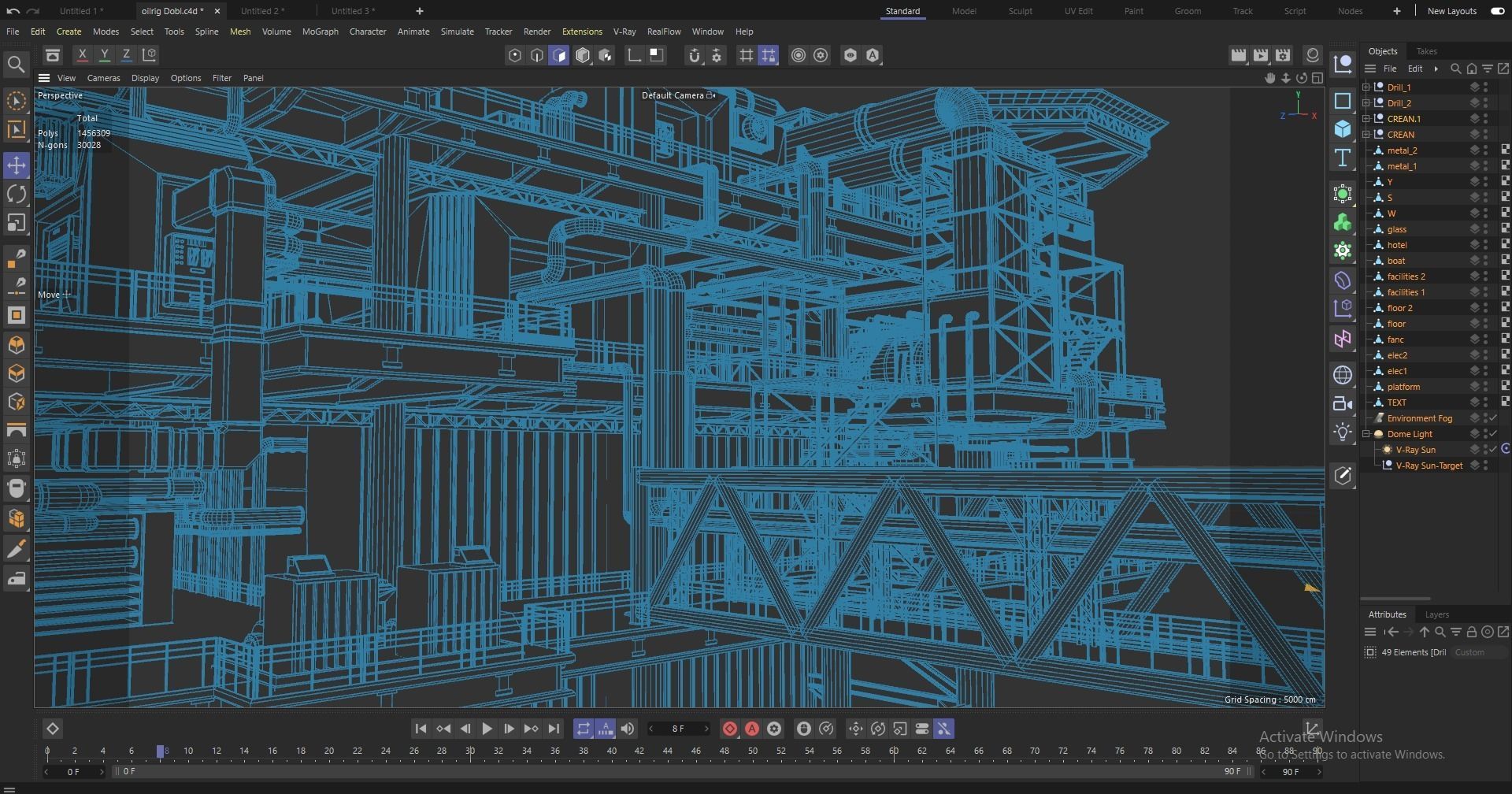 8 Oil-Platform 3D Model Collection_17