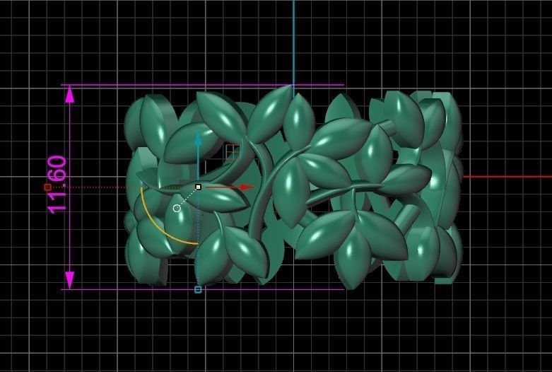 Ring Tiffany 1 Paloma Picasso Olive Leaf Band Ring 3D print model_11