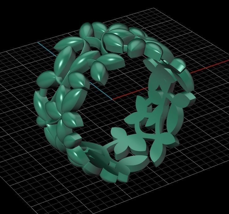 Ring Tiffany 1 Paloma Picasso Olive Leaf Band Ring 3D print model_9