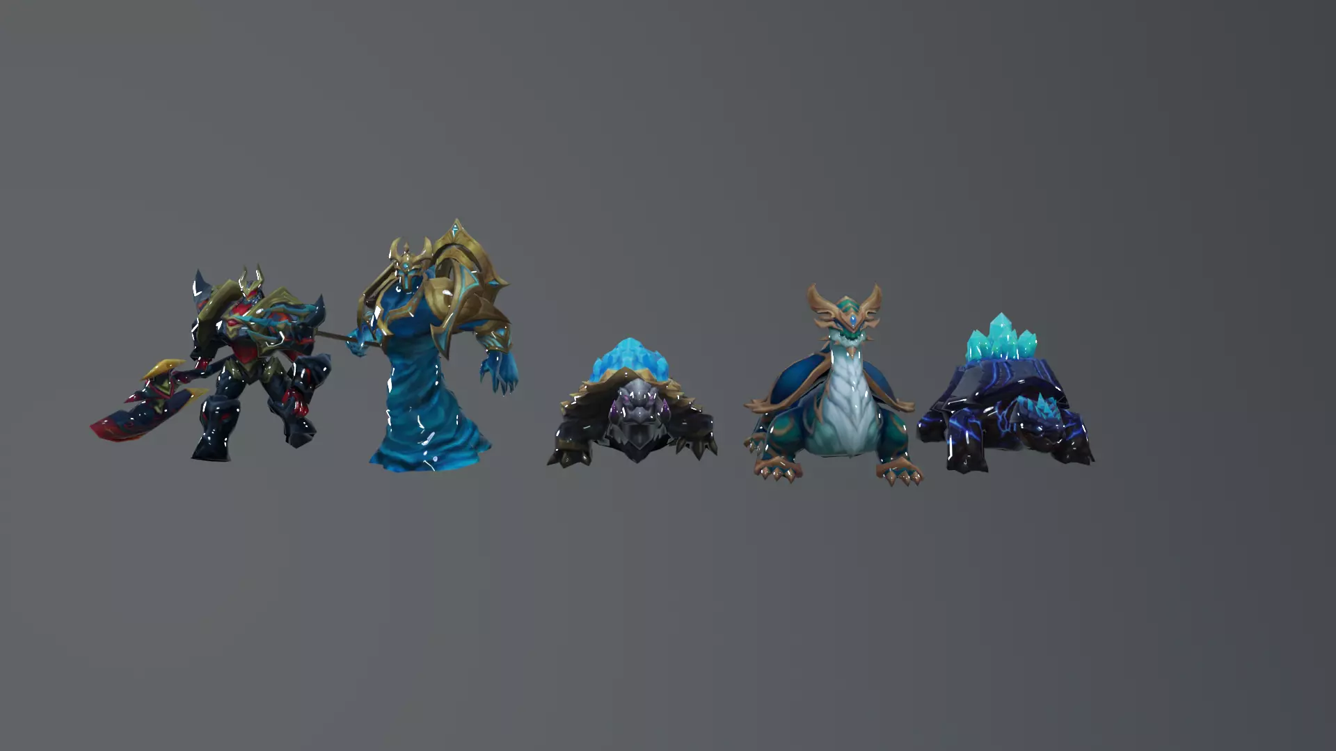 Lord And Turtle Low Poly Low-poly 3D model