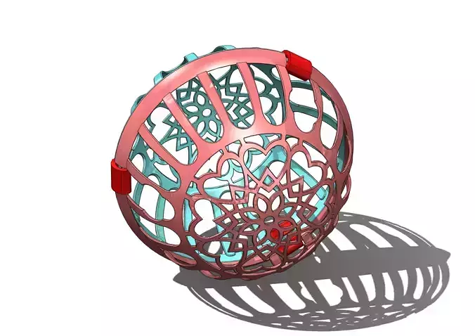 Valentines Bra Washing Bag Big 3D Model