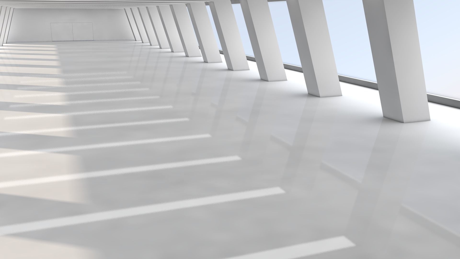 Sci Fi Warehouse 3D model_2