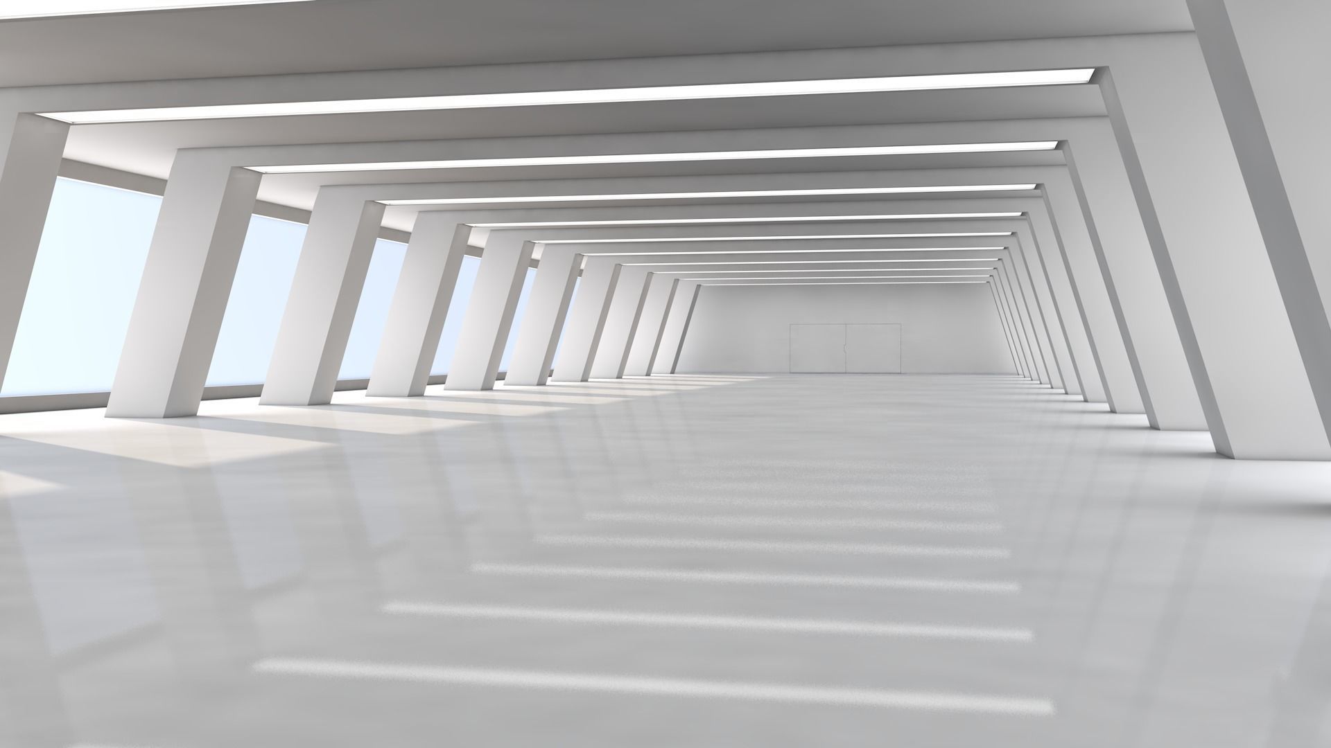 Sci Fi Warehouse 3D model_1