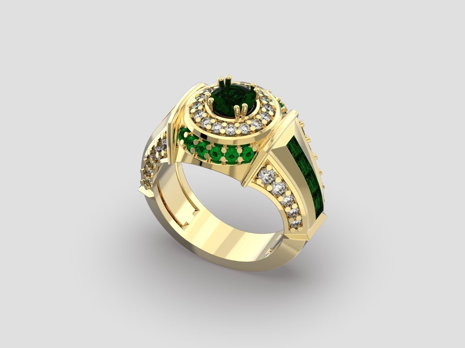R 006 men ring 3D print model_4