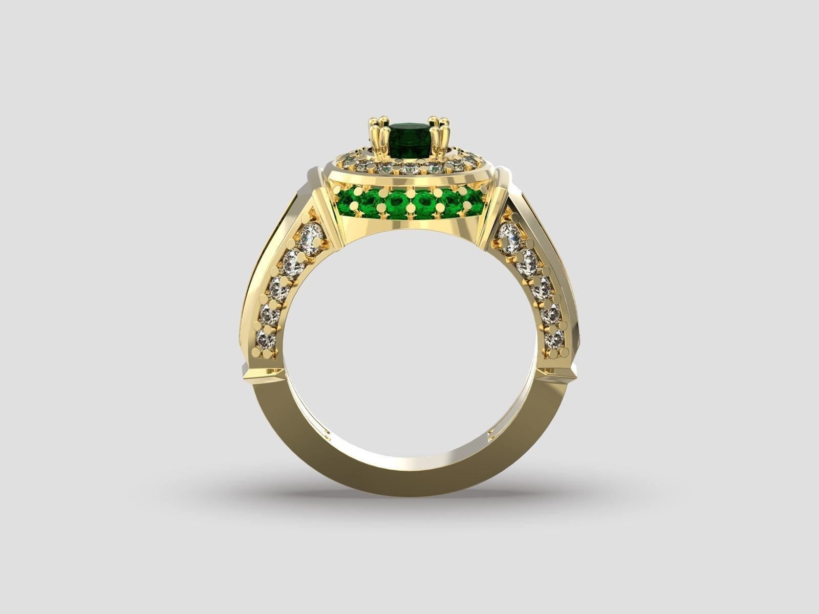 R 006 men ring 3D print model_3
