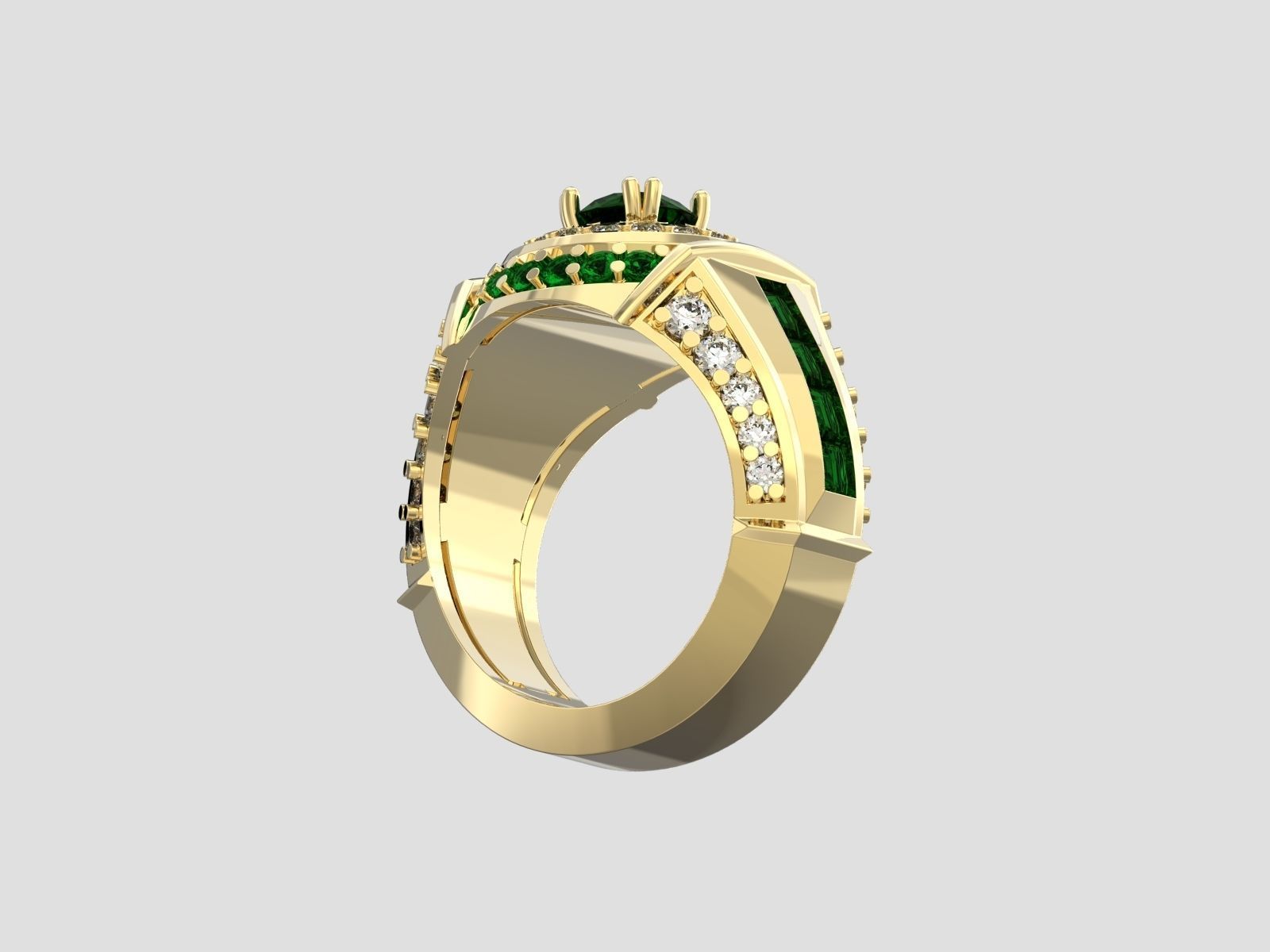 R 006 men ring 3D print model_5