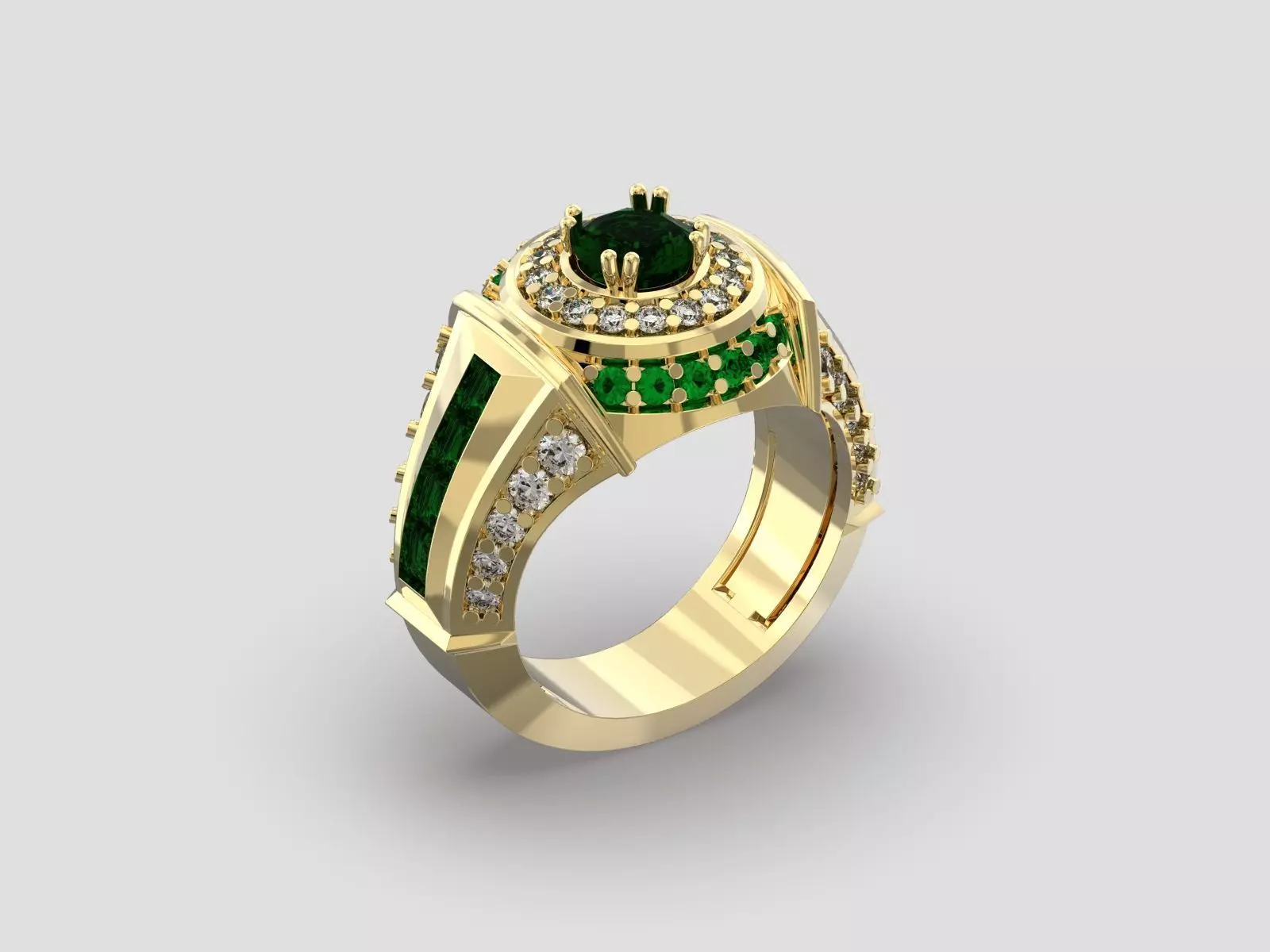R 006 men ring 3D print model_0