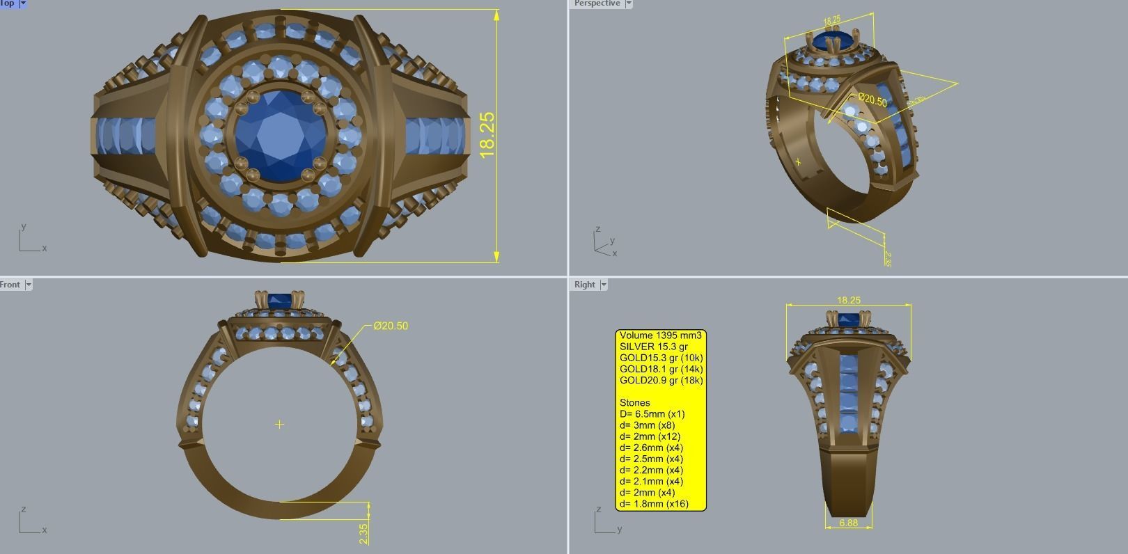 R 006 men ring 3D print model_6