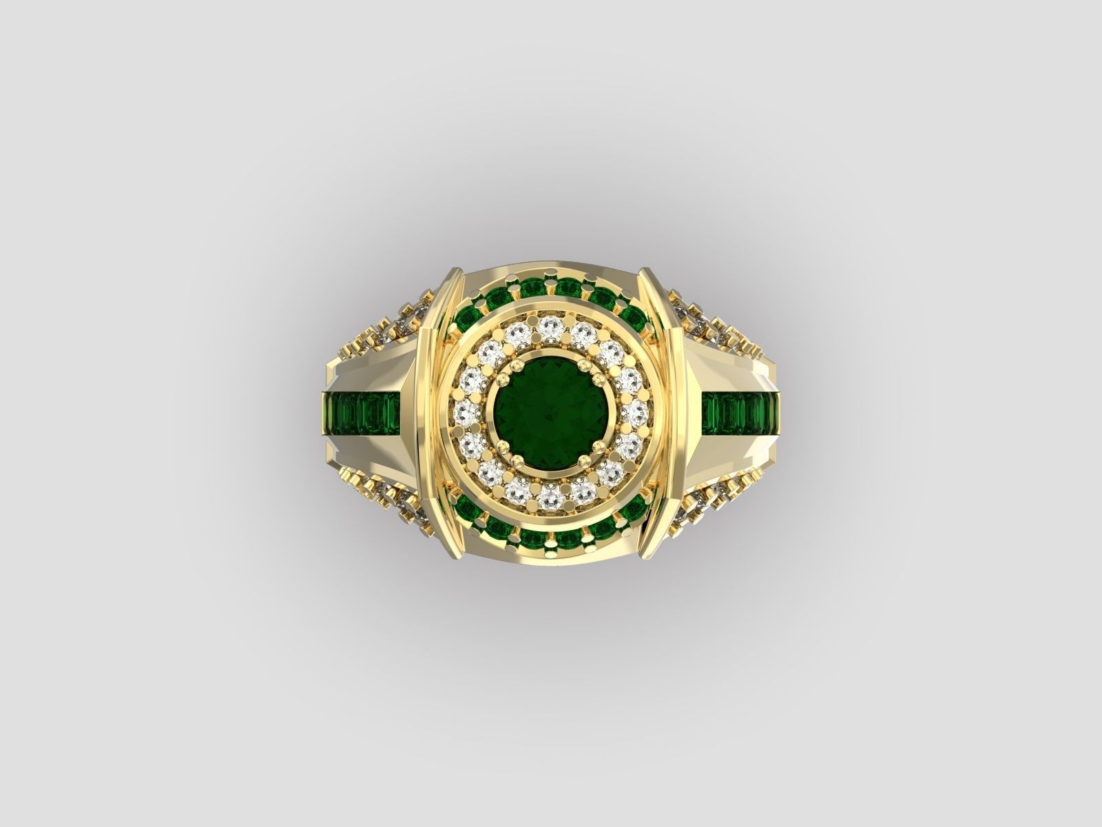 R 006 men ring 3D print model_2