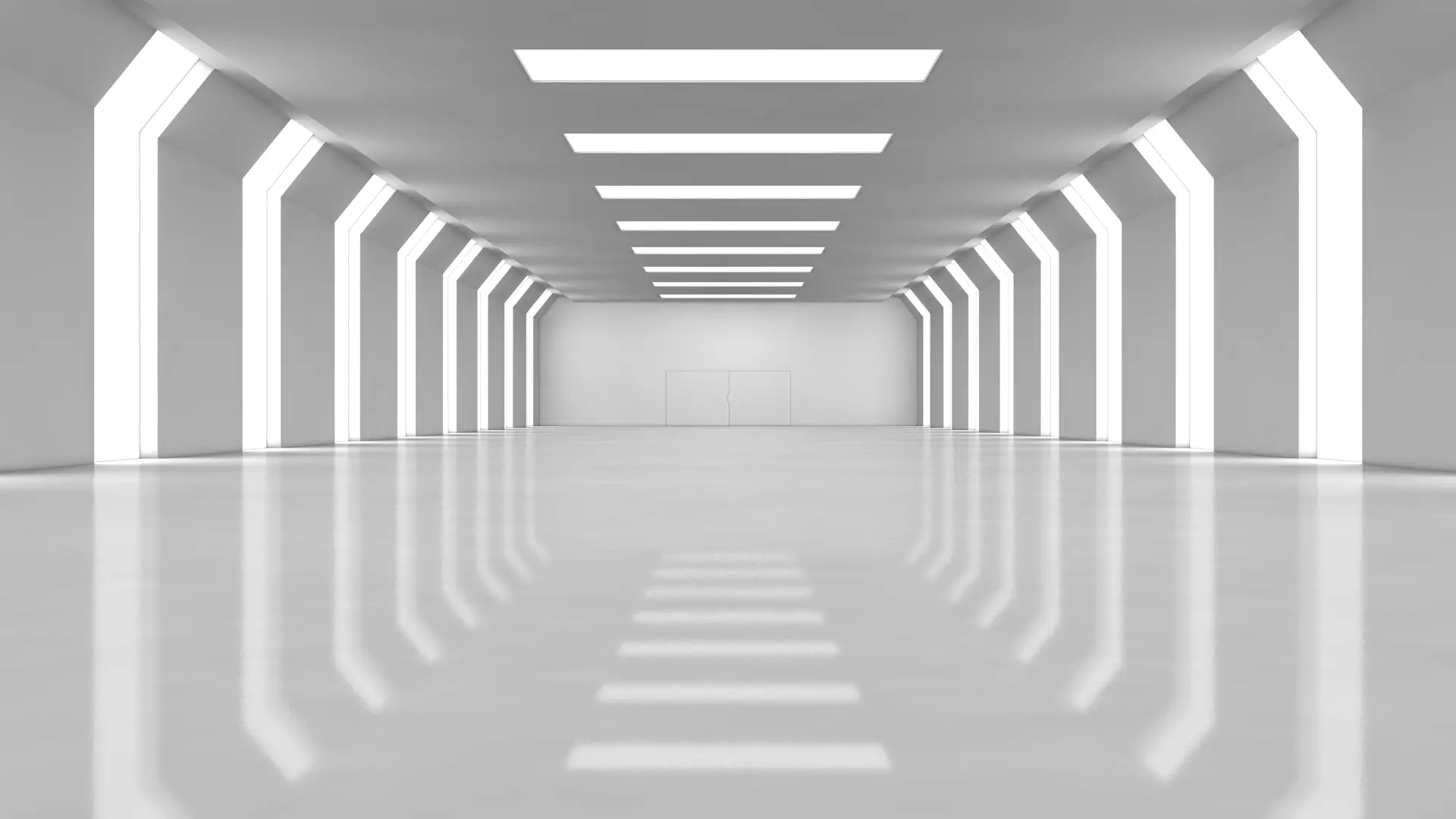 Sci Fi Warehouse 3D model_0