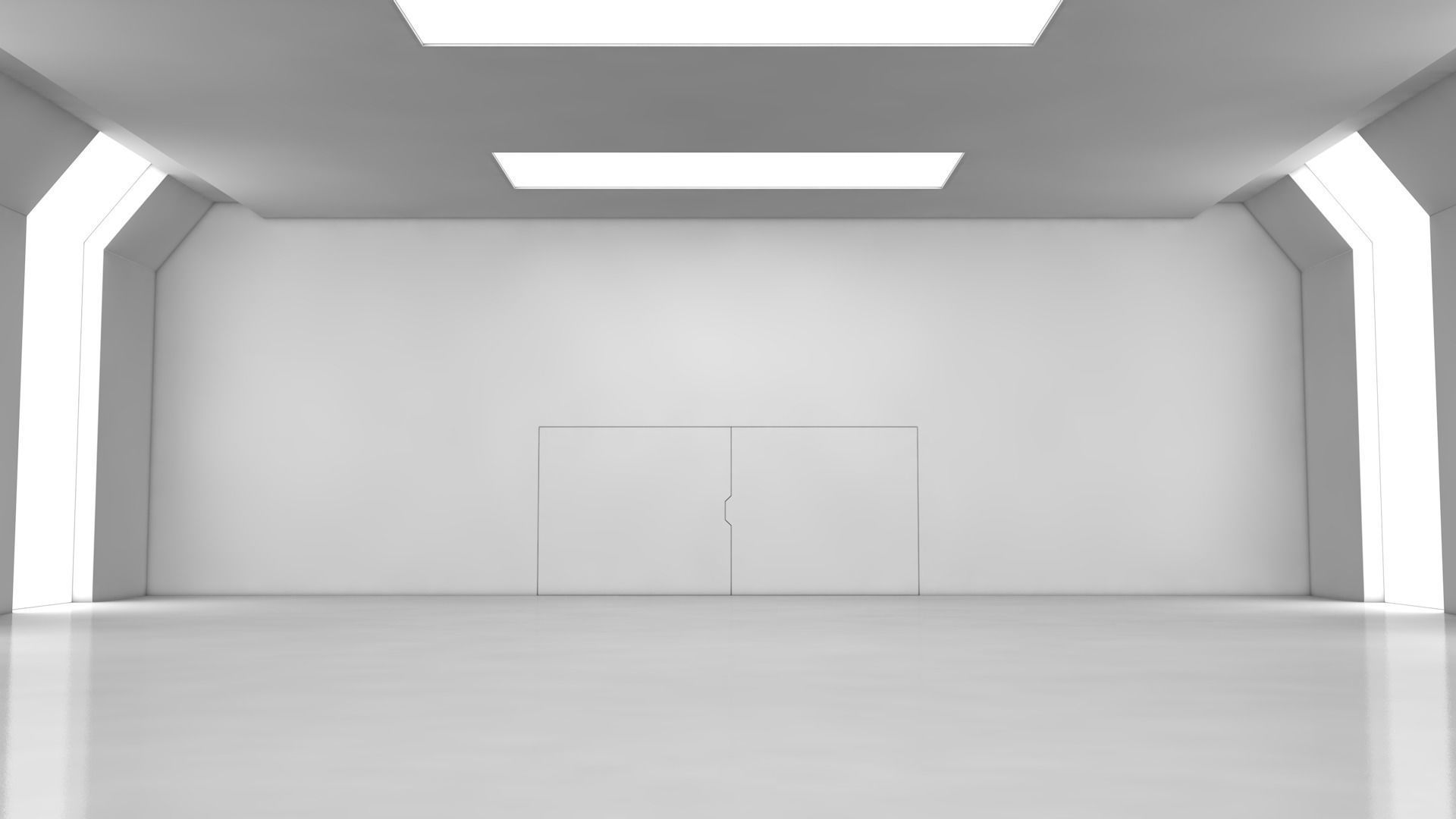 Sci Fi Warehouse 3D model_4