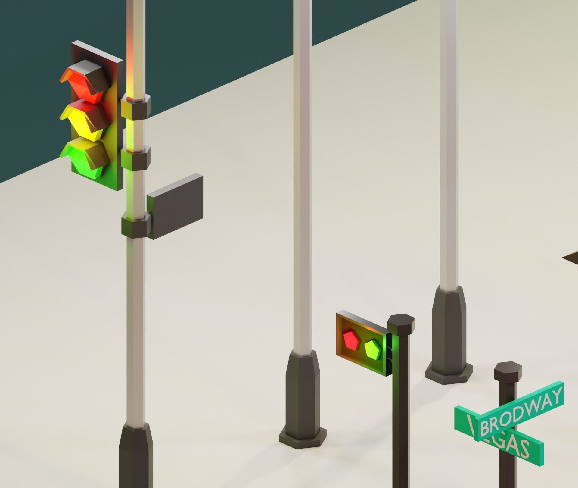 Low Poly City Assets - Low poly game assets - game props Low-poly 3D model_3