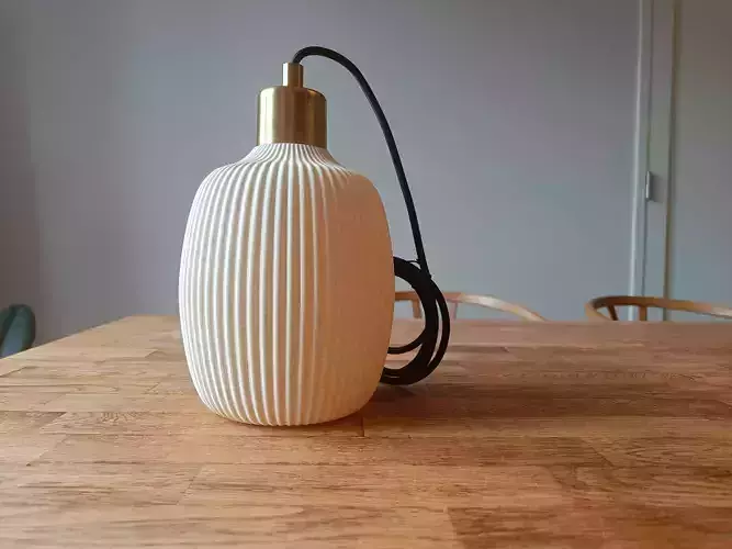 Modern scandi lampshade - vase mode 3D print model