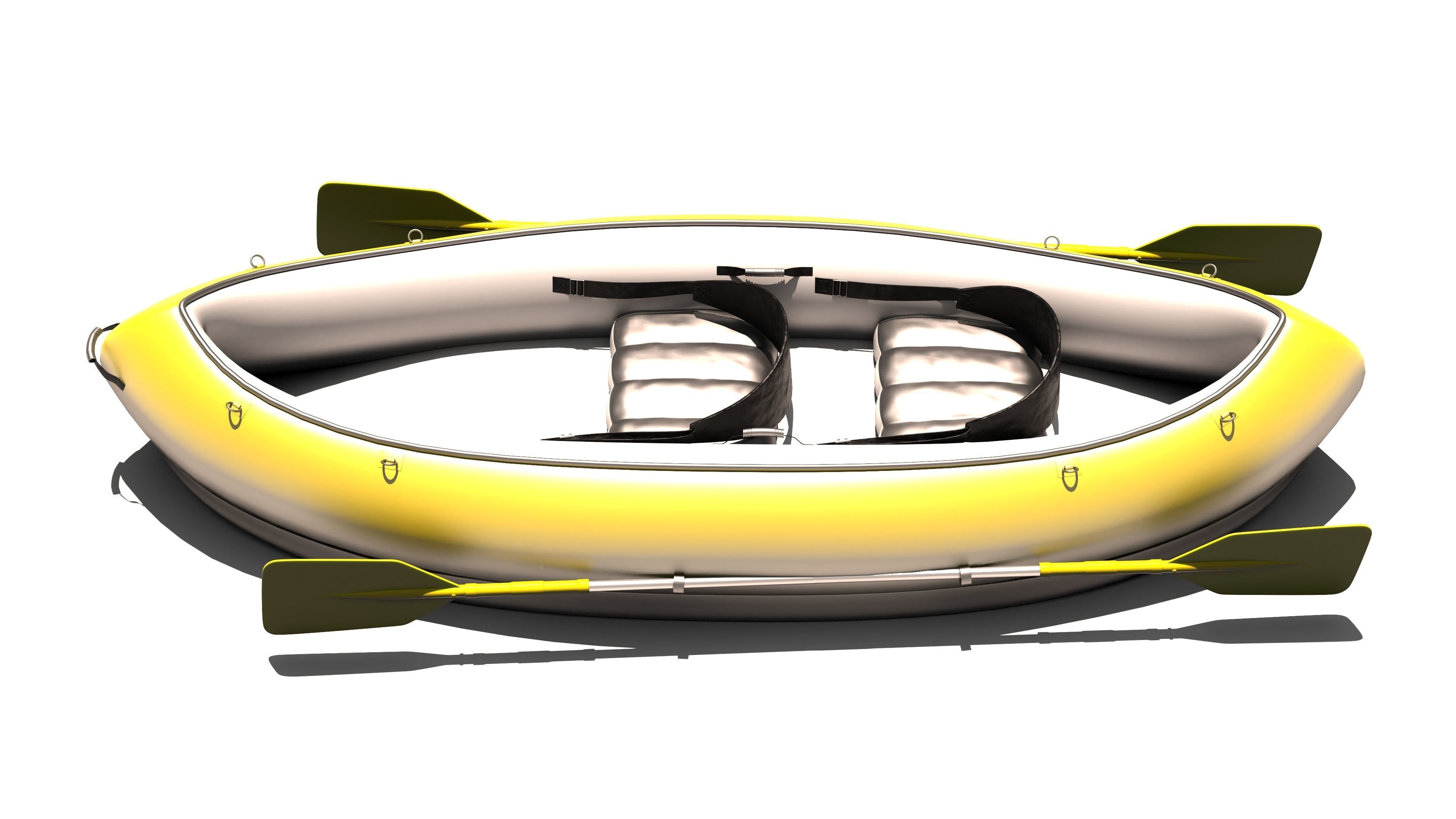 Tandem Canoe 4K 3D model_11