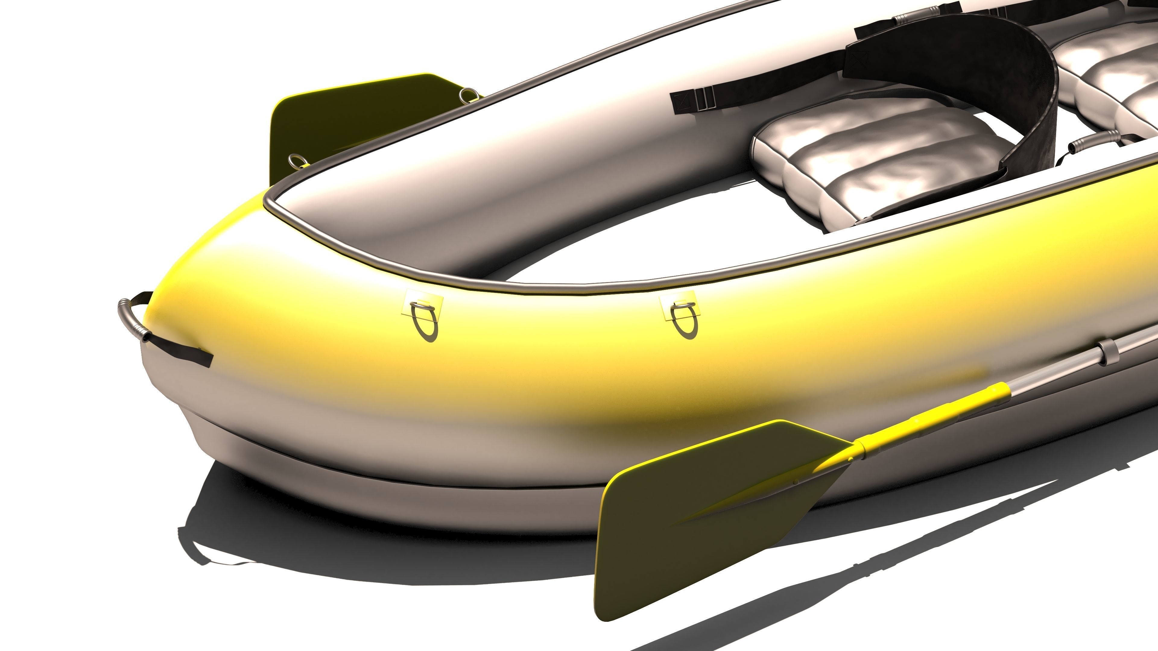 Tandem Canoe 4K 3D model_10