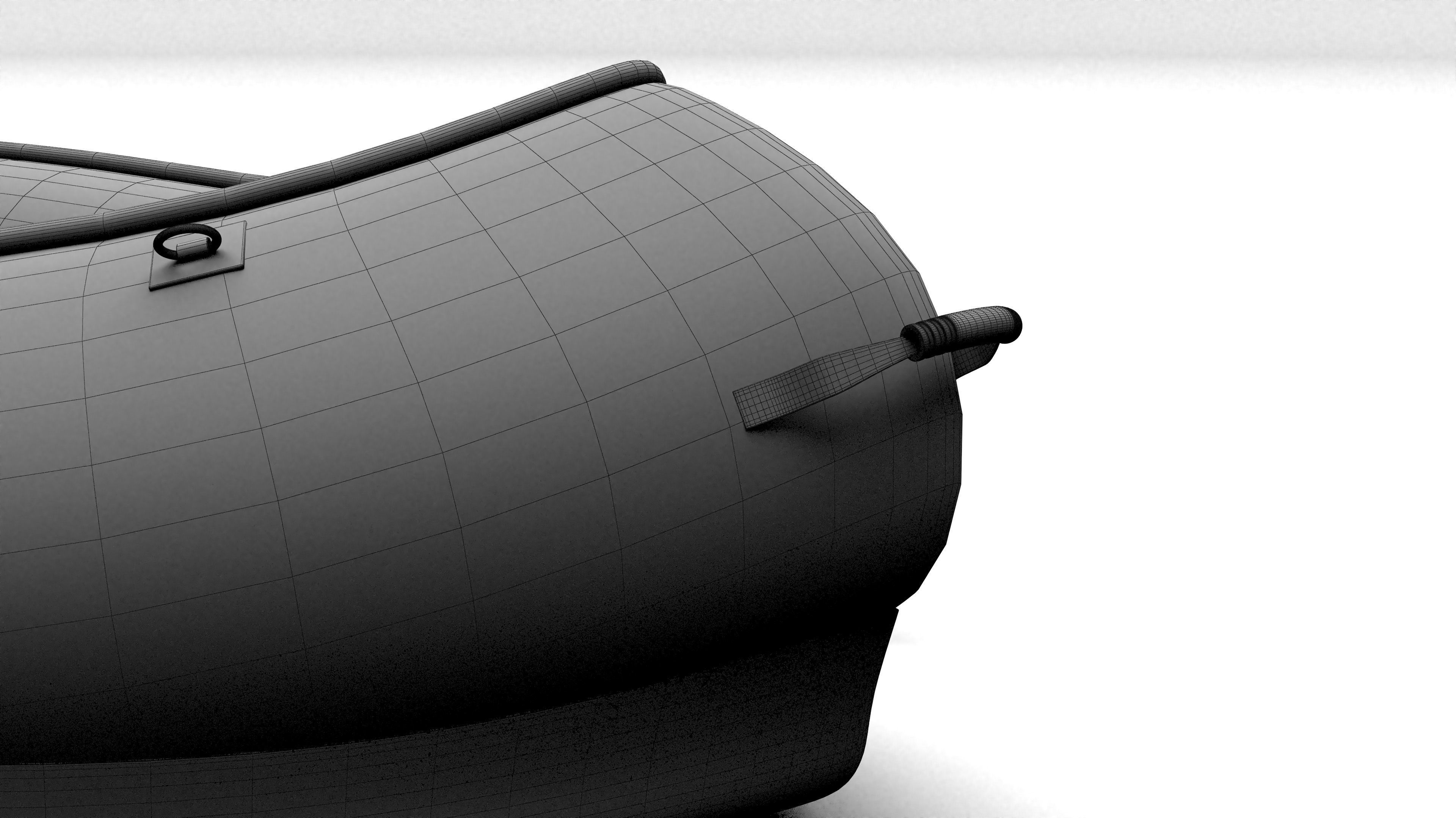 Tandem Canoe 4K 3D model_16