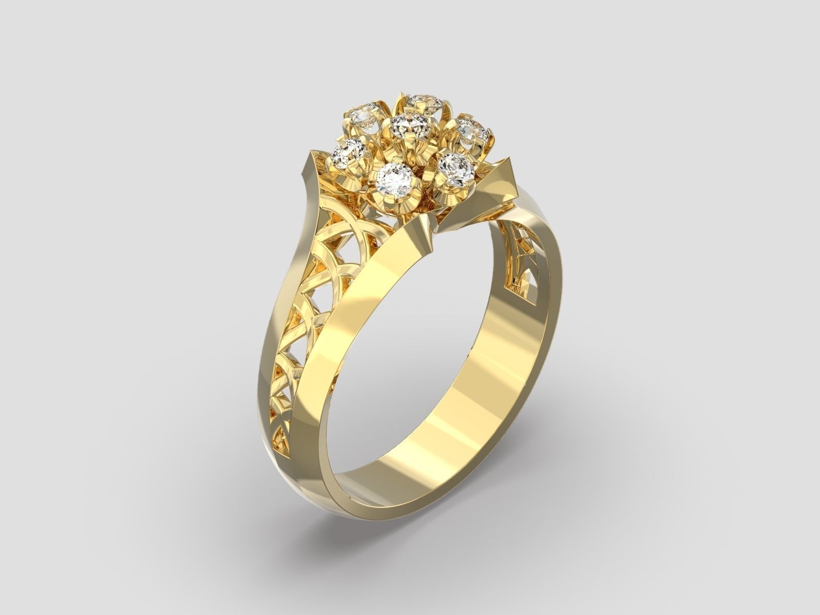 R 008 ring 3D print model_8