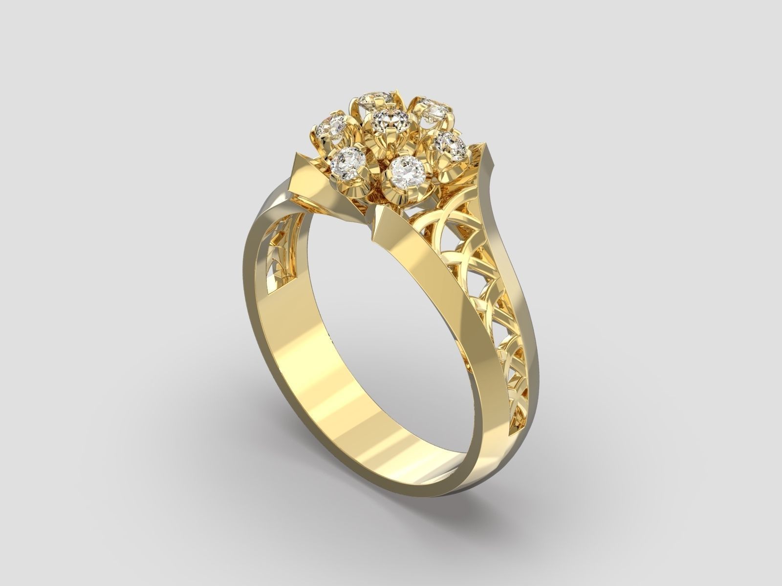 R 008 ring 3D print model_10