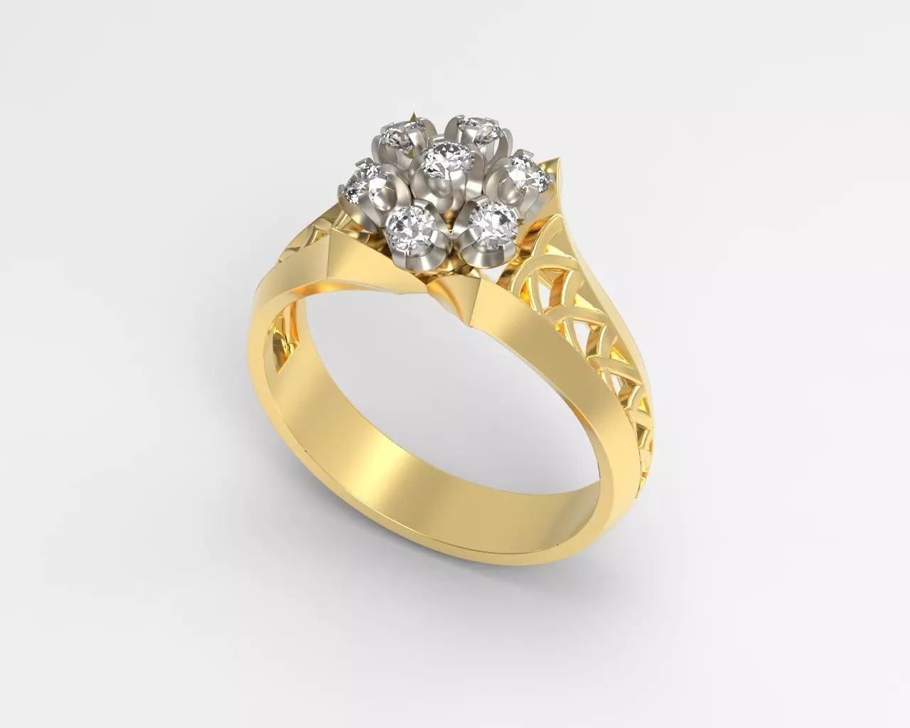 R 008 ring 3D print model_0