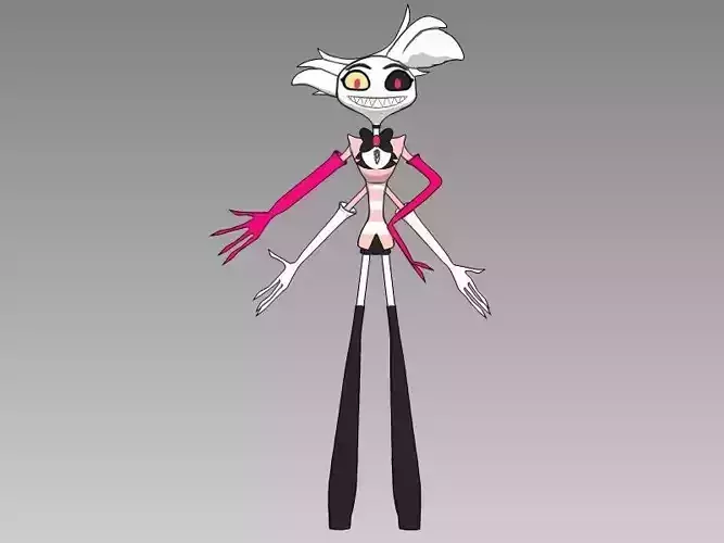 hato3dx 　angelito moulinat HAZBIN HOTEL ANGEL DUST 3D model 3D printable | CGTrader