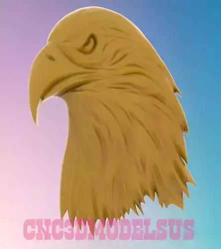 eagle head 3D MODEL STL FILE FOR CNC ROUTER LASER  3D print model