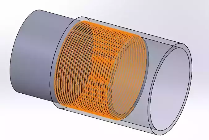 uns screw male and female 3D print model