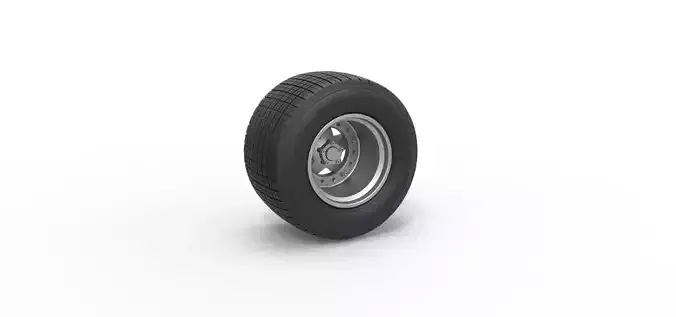 Wheel of Super Dirt Late model Scale 1 to 25