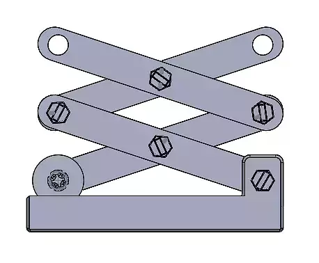 scissor lift assembly 3d print 3D print model
