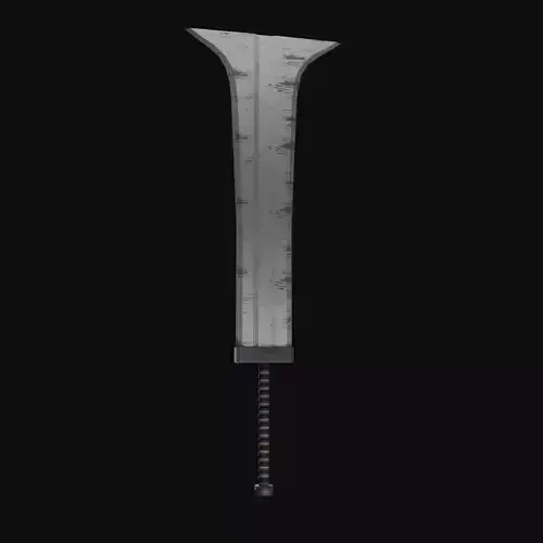 Big Sword Warrior Low-poly 3D model