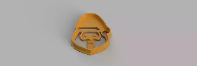  santa claus COOKIE CUTTER 3D print model
