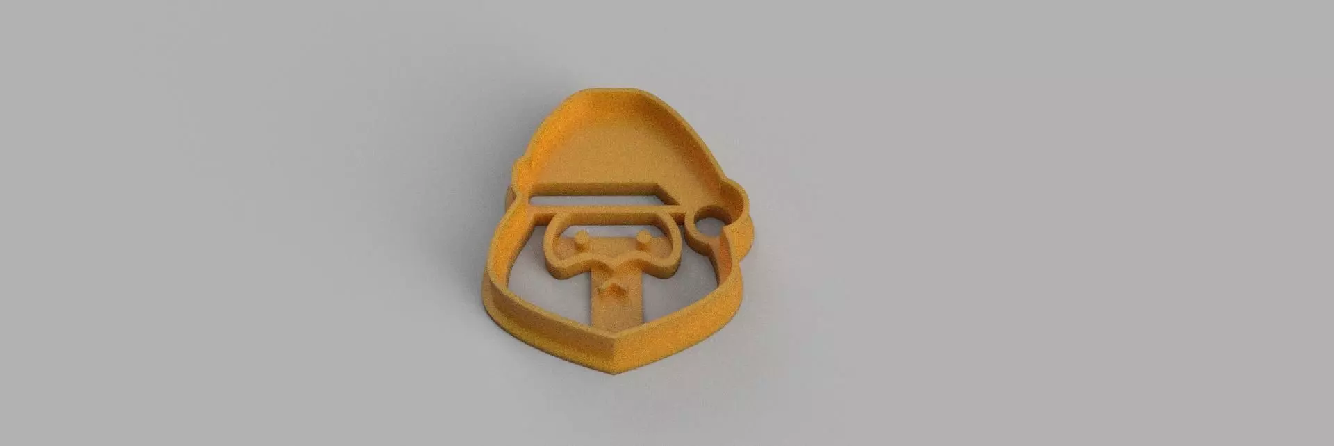  santa claus COOKIE CUTTER 3D print model_0