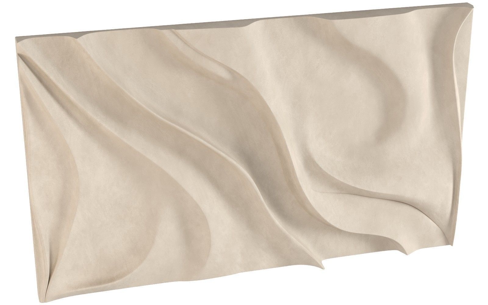 Minimalist Textured Wall Decor 3D model_2