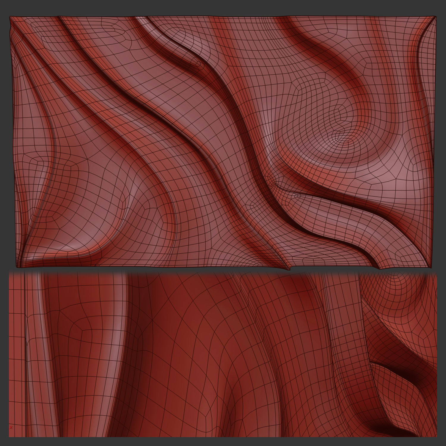 Minimalist Textured Wall Decor 3D model_1