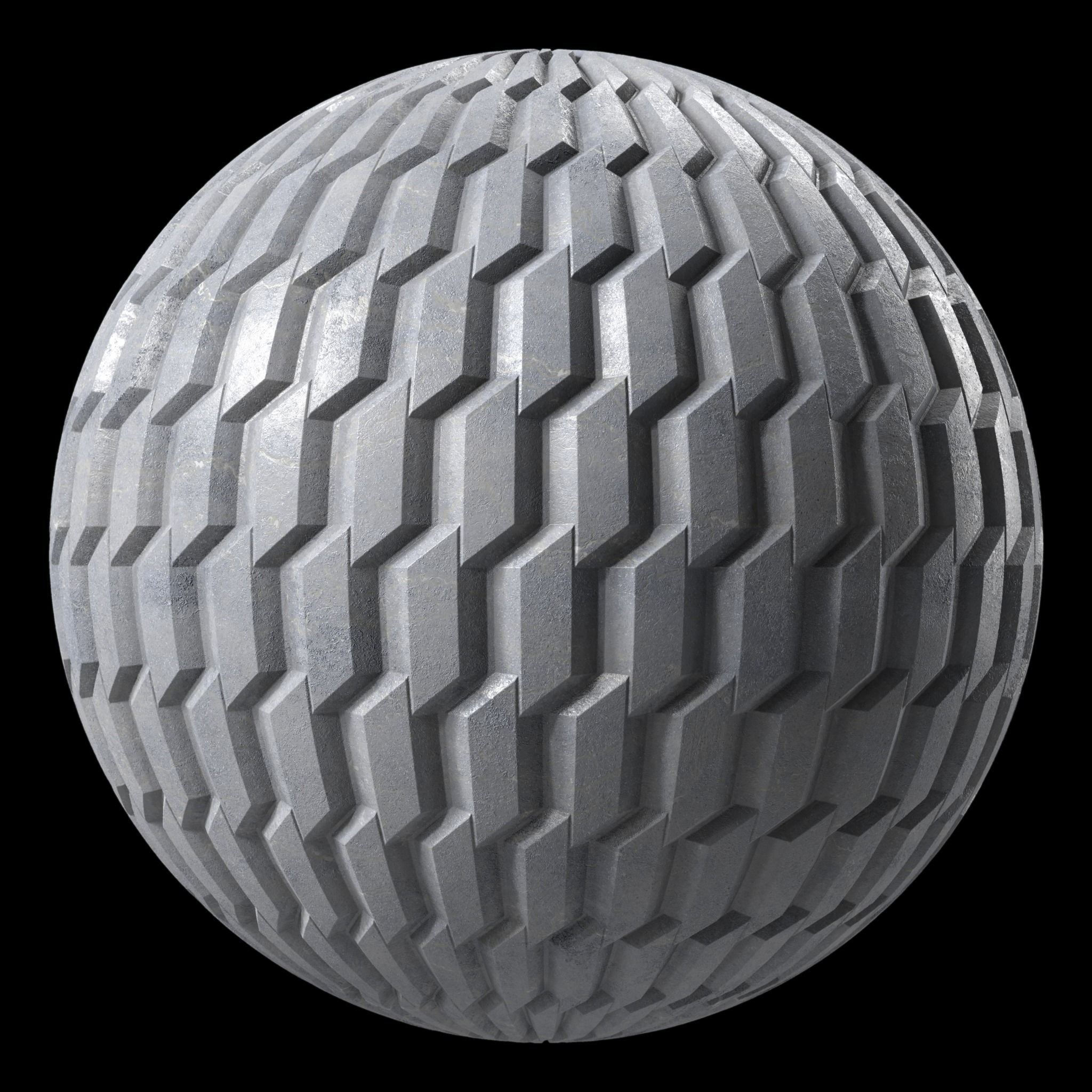 Stone Wall Materials 98- Decorative Pattern - Pbr 4k Seamless Texture_4