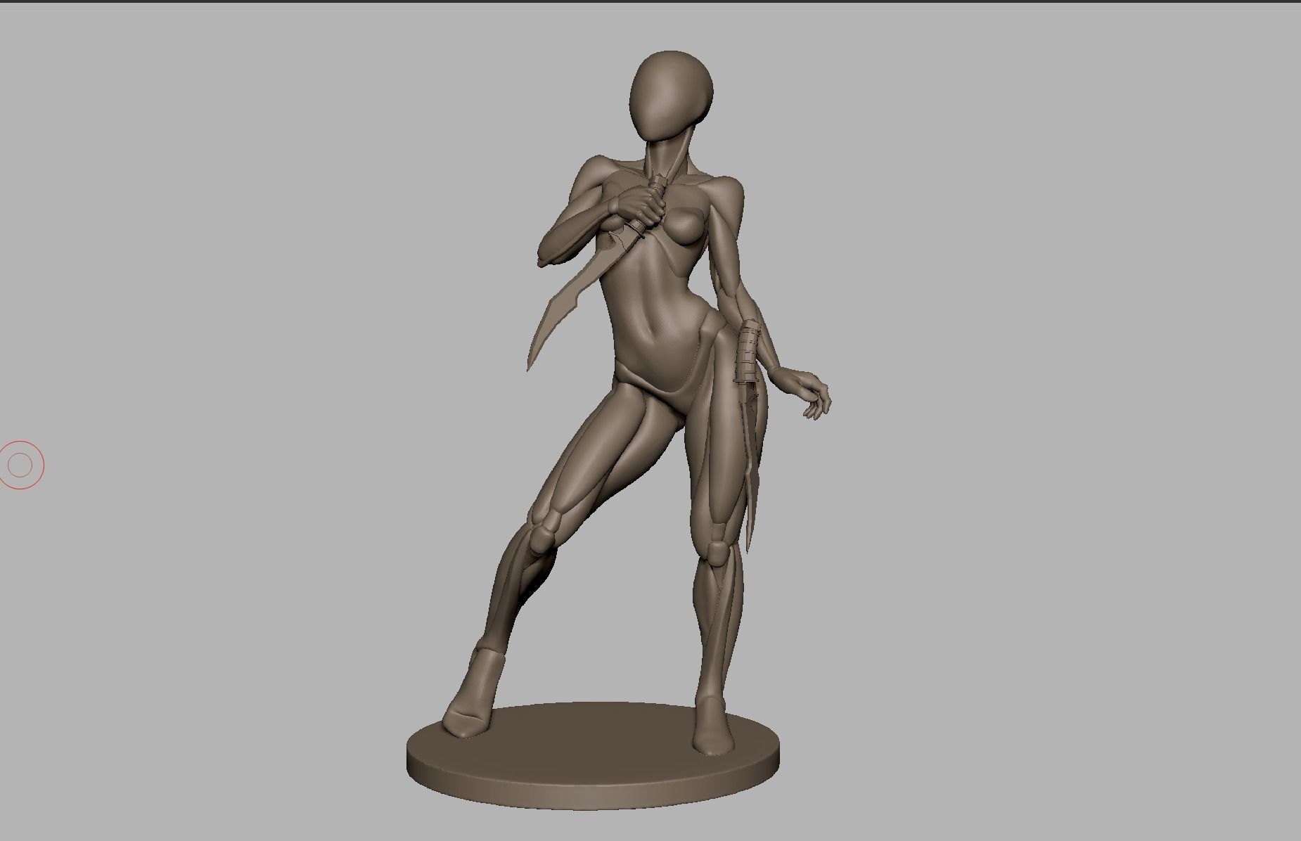 Set of posed base meshes  3D print model_7