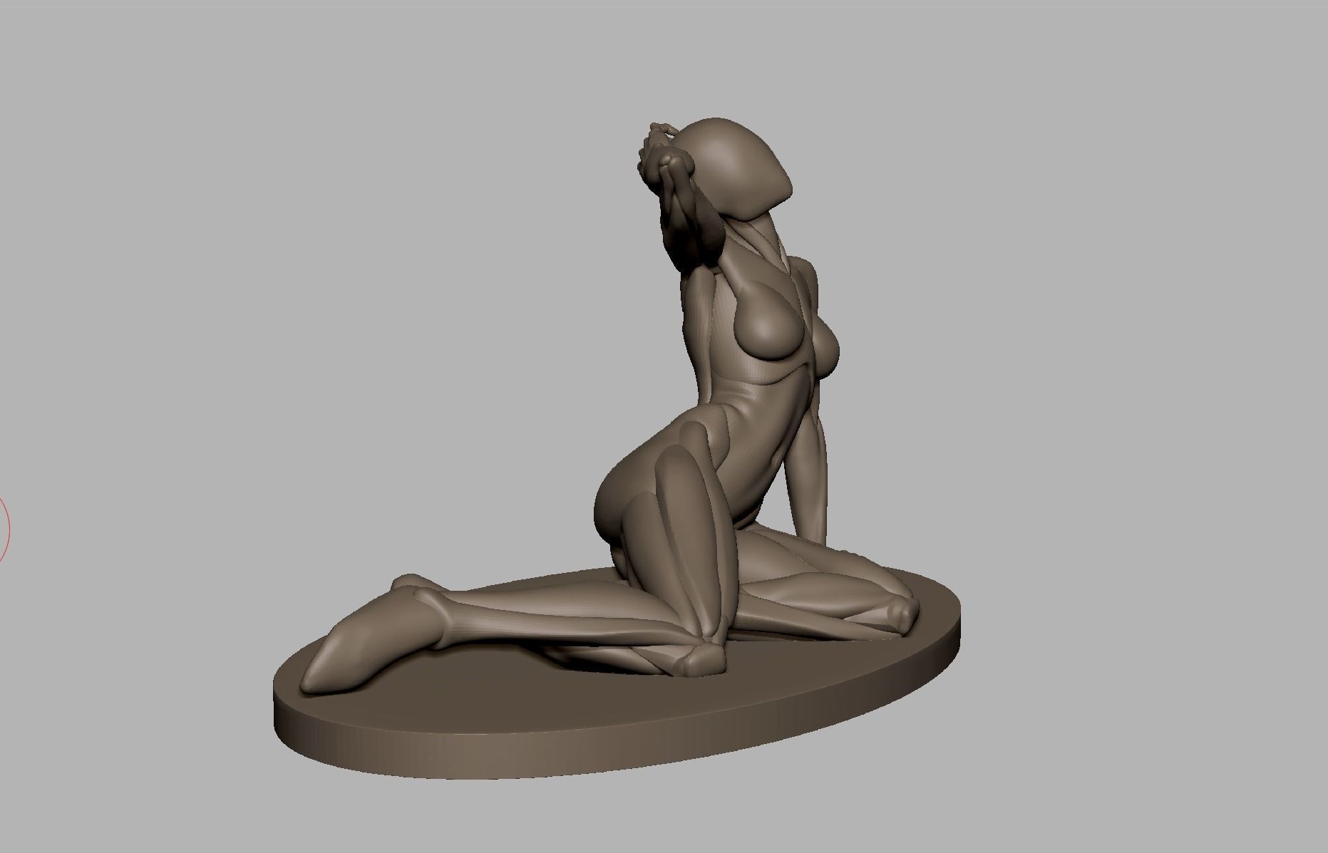 Set of posed base meshes  3D print model_17