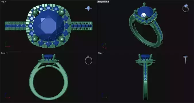 Round Diamond Halo Engagement Ring