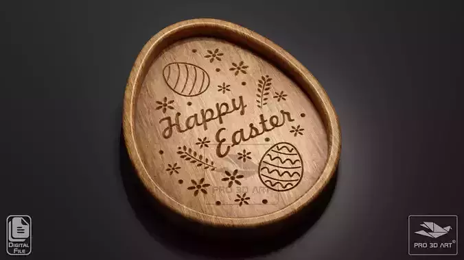 Easter Egg Tray - CNC Files for Wood 