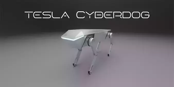 Tesla Cyber Dog - Rigged  3D model