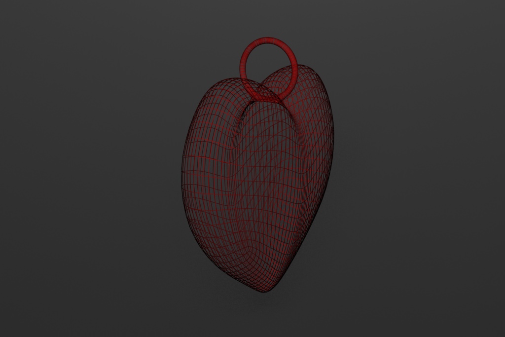 Simple heart pendant Free 3D print model_3