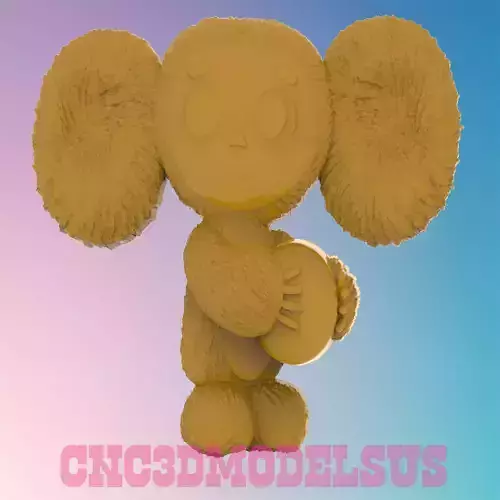 Cheburashka 3D MODEL STL FILE FOR CNC ROUTER LASER