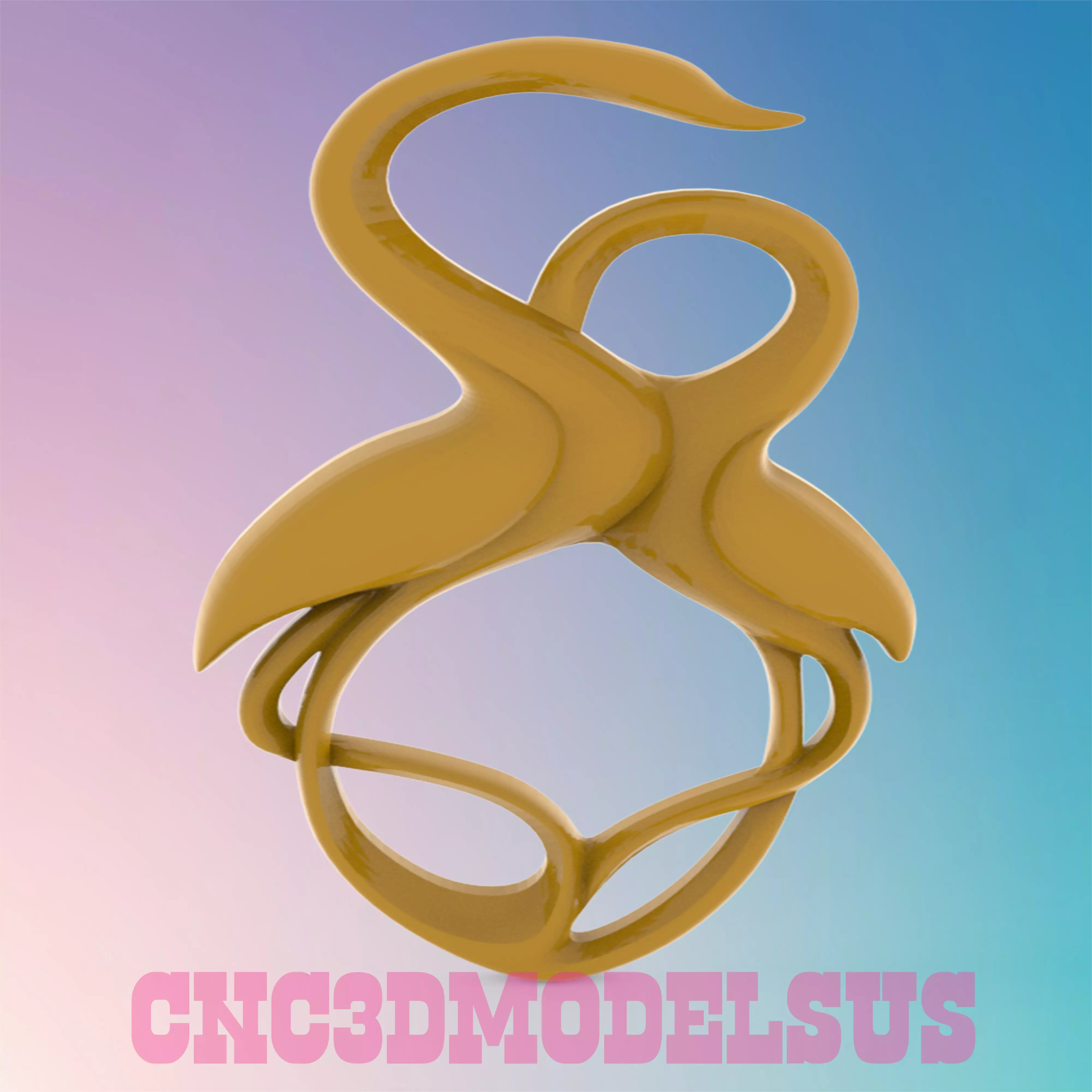 Crane bird 3D MODEL STL FILE FOR CNC ROUTER LASER 3D print model_0