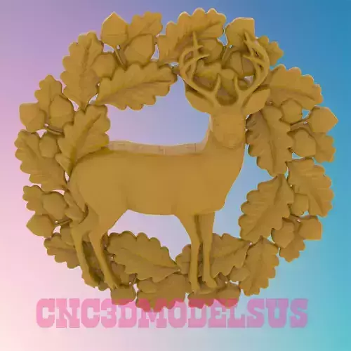 Deer 2 3D MODEL STL FILE FOR CNC ROUTER LASER
