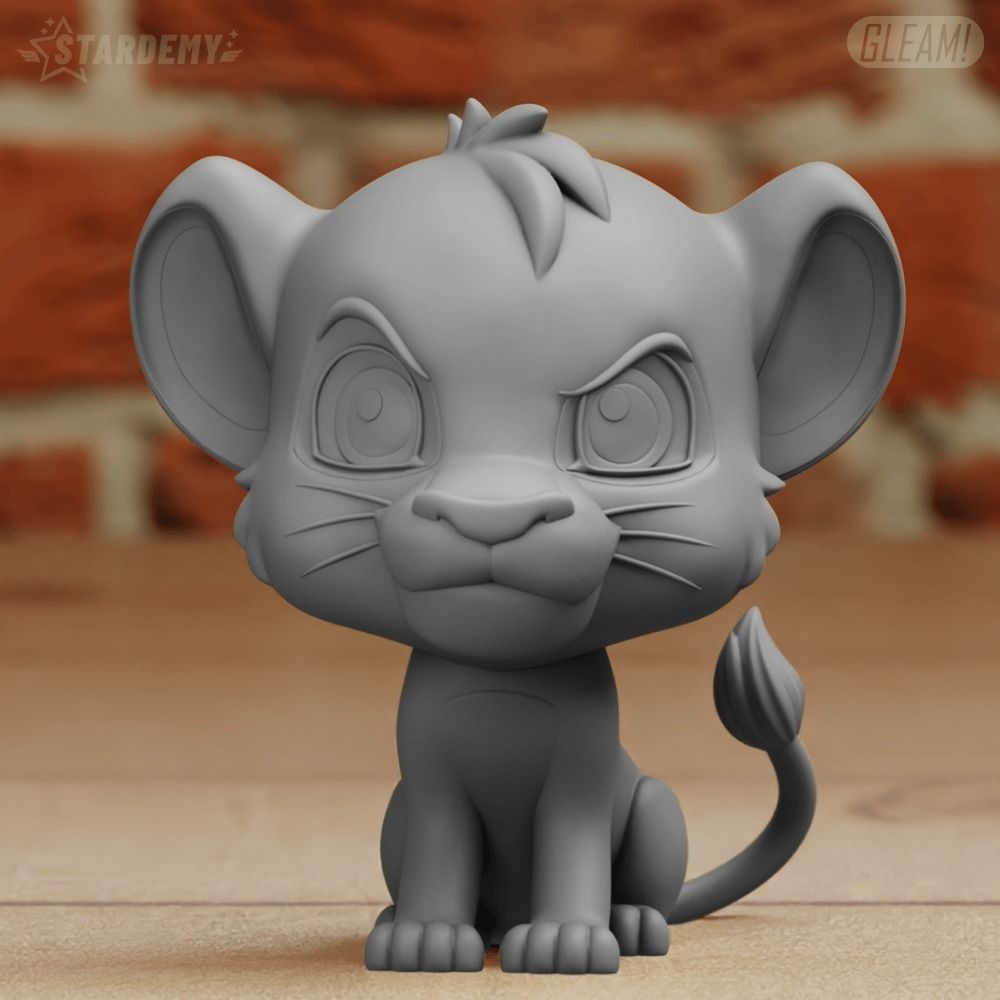 Simba Young Liong King Chibi Cute 3D print model_8
