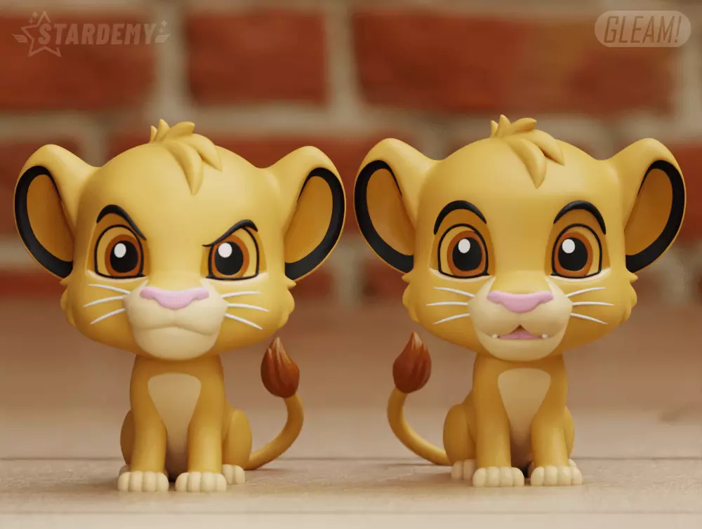 Simba Young Liong King Chibi Cute 3D print model_0