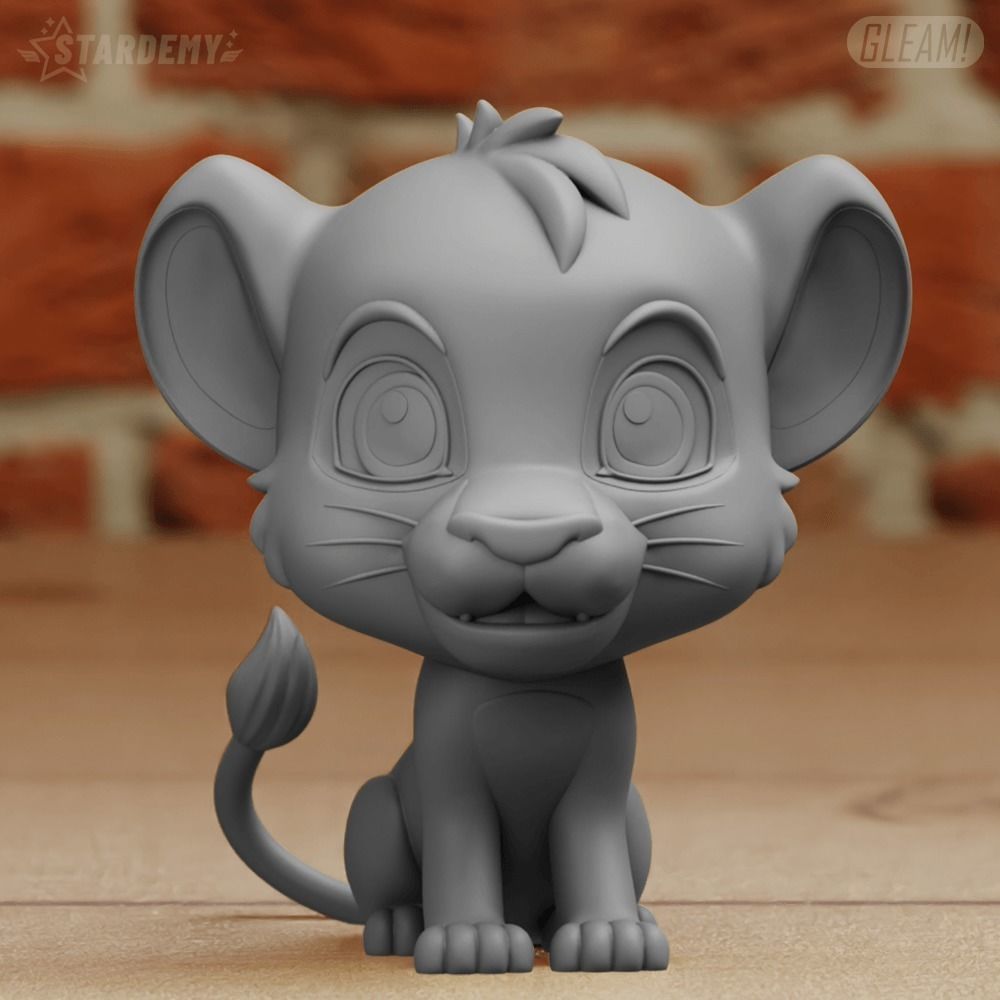 Simba Young Liong King Chibi Cute 3D print model_7