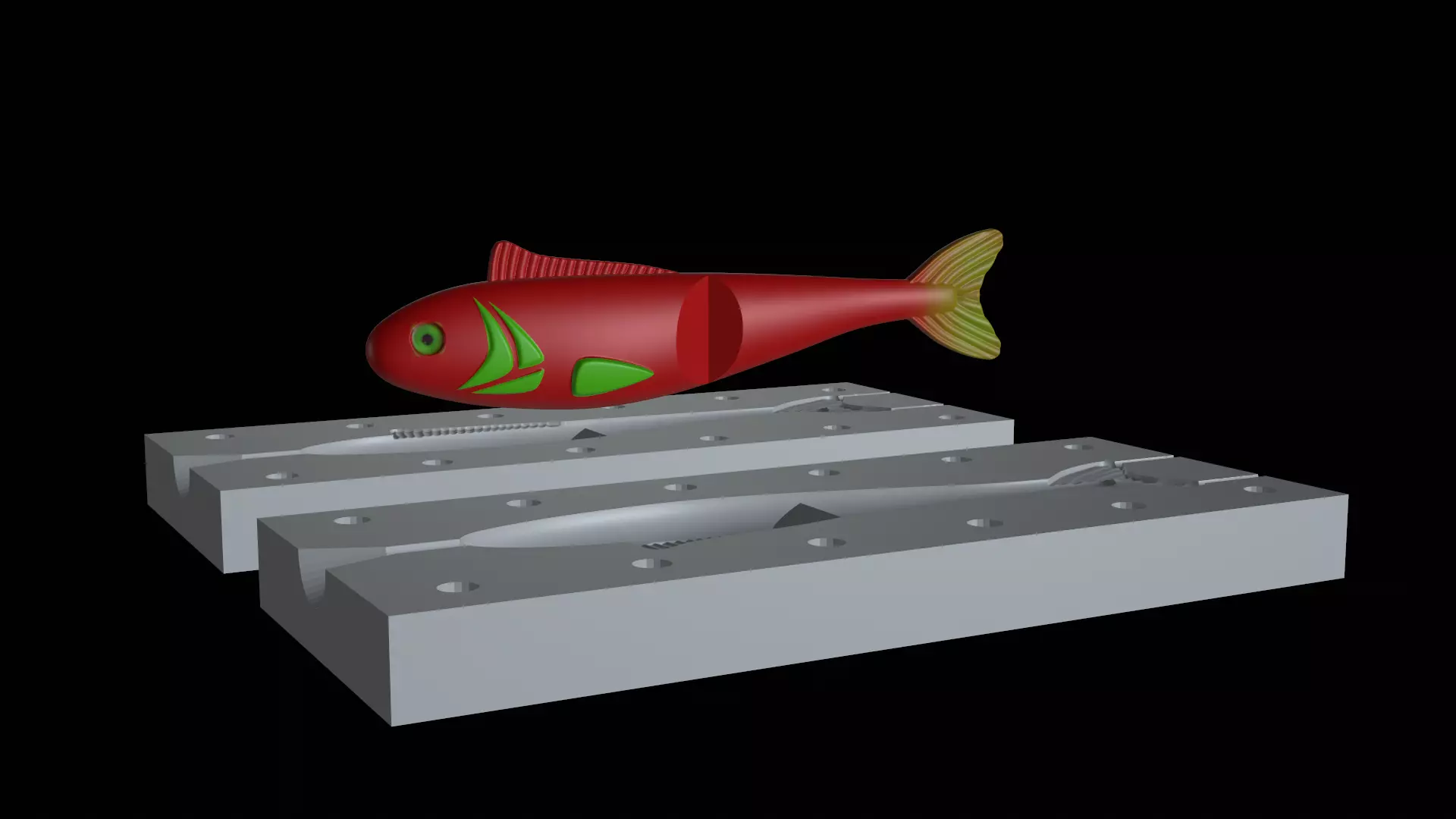 AM BAIT FISH 13CM BREAKING FORM FOR PREDATOR FISHING Free 3D print model