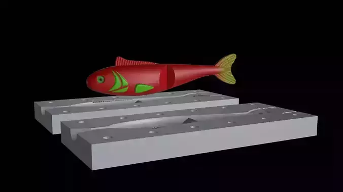 AM BAIT FISH 13CM BREAKING FORM FOR PREDATOR FISHING Free 3D print model