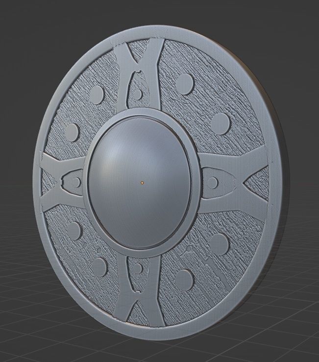 Iron Shield - Skyrim Free 3D print model_2