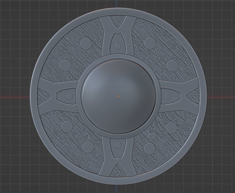 Iron Shield - Skyrim Free 3D print model_1